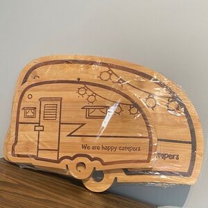 Camper Shaped Bamboo Cutting Board